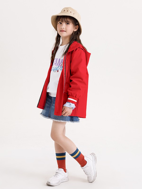 玛吉卡MAJIC童装品牌2020秋冬红色女童拉链外套