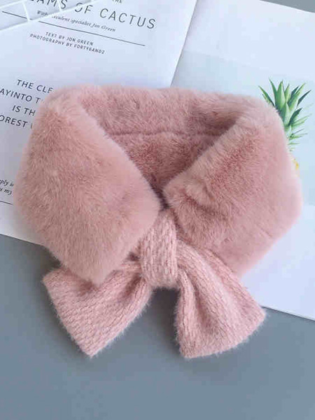 贝贝豆丁童装品牌2020冬季羊羔毛淑女围巾