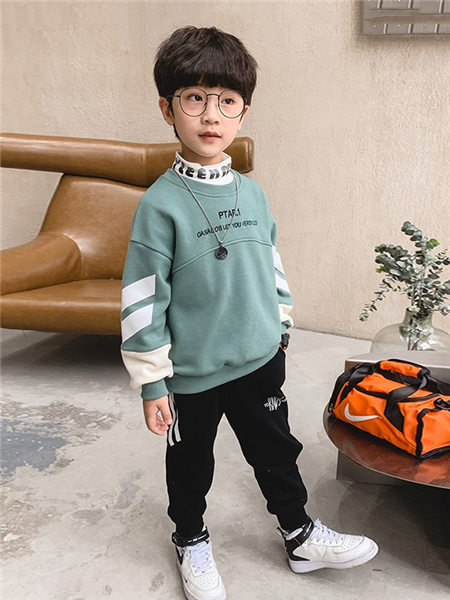 小象汉姆童装品牌2020冬季韩版流行宽型休闲卫衣