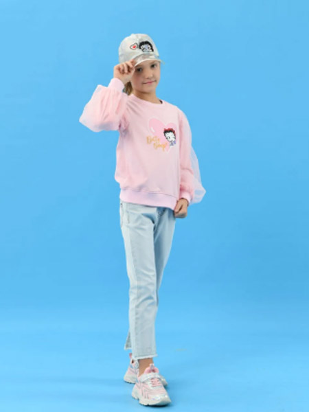 B.Duck儿童童装品牌2021春夏长袖公主休闲套装