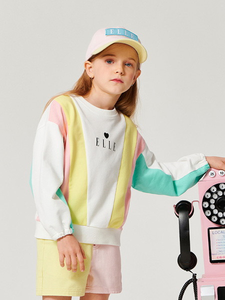 ELLE Kids童装品牌2021春夏平色上衣