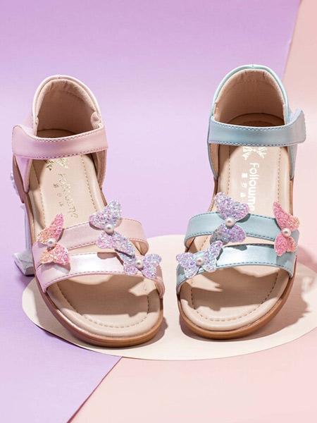 富罗迷童鞋品牌2021春夏蝴蝶装饰凉鞋