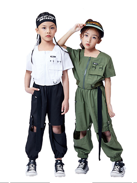 JOJO童装品牌2021夏季两件套工装套装