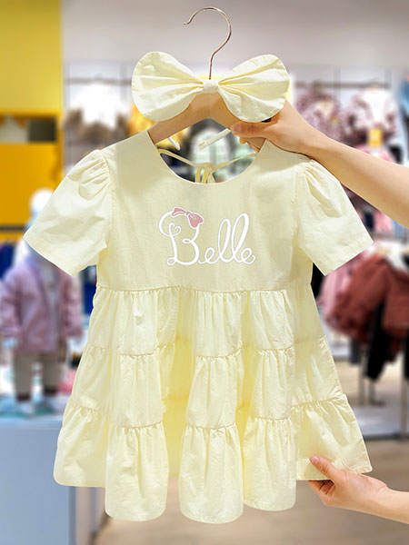 史努比/凯蒂猫/小叮当/迪士尼童装品牌2021夏季短袖连衣裙儿童洋气