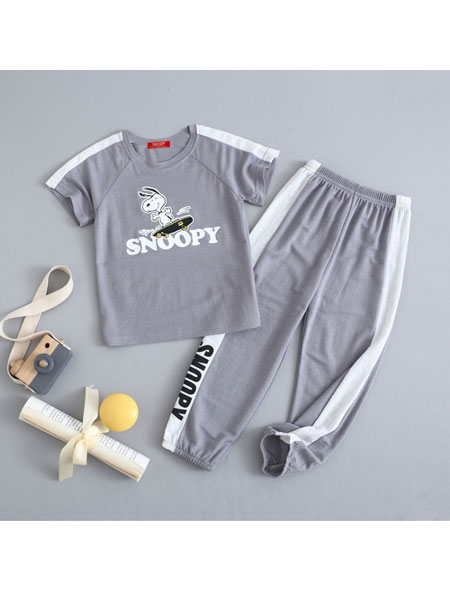 史努比/凯蒂猫/小叮当/迪士尼童装品牌2021夏季短袖运动裤可爱洋气潮