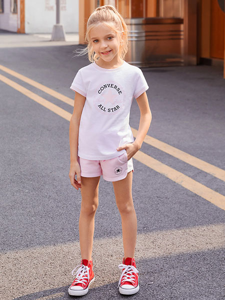 李维斯LEVI'S童装品牌2021夏季纯棉休闲套装短裤短袖2件套潮
