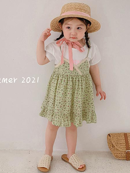 9厘米童装童装品牌2021夏季森系小仙女吊带裙