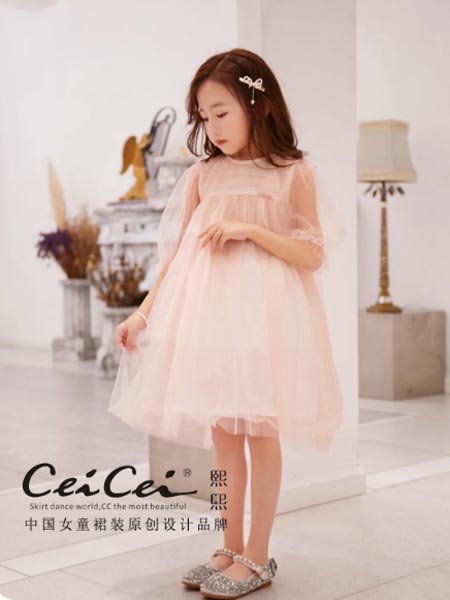 熙熙Ceicei童装品牌2021夏季洋气复古公主裙