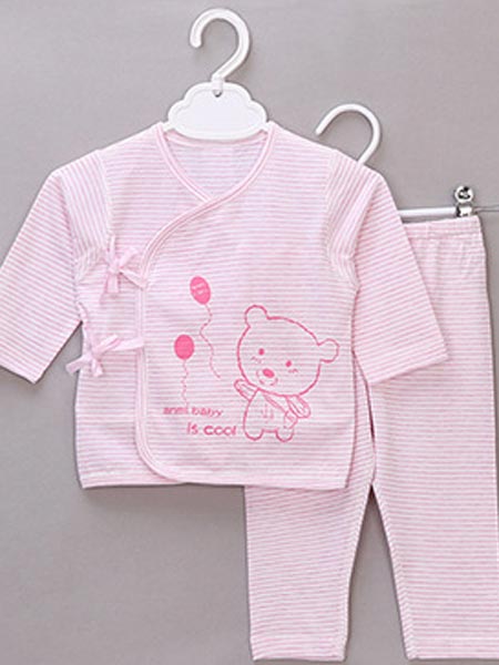 安米小熊婴童用品初生婴儿内衣套装宝宝和尚服新款
