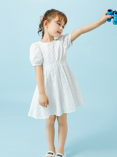 捷米梵童装品牌2021春夏白色连体裙