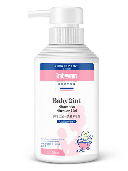 原童INTONN婴童用品原童婴儿二合一洗发沐浴露 318ml