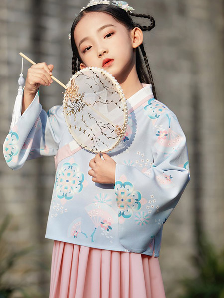 汪小荷童装品牌2021夏季新款原创童装中国风唐装女古装汉服儿童