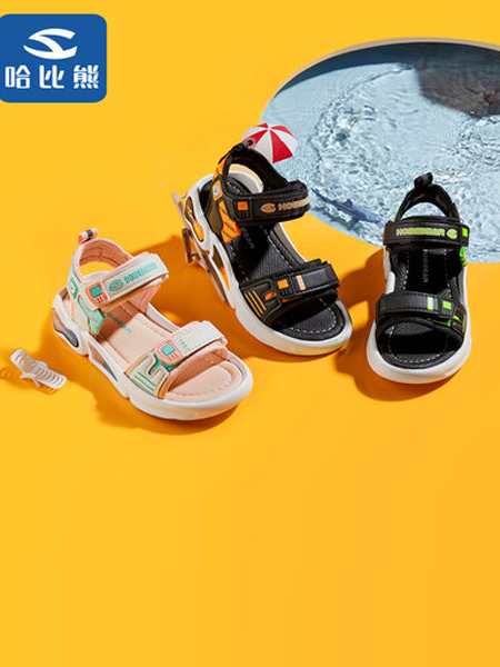 HappyBear哈比熊童鞋品牌2021夏季时尚软底儿童鞋小女孩沙滩鞋