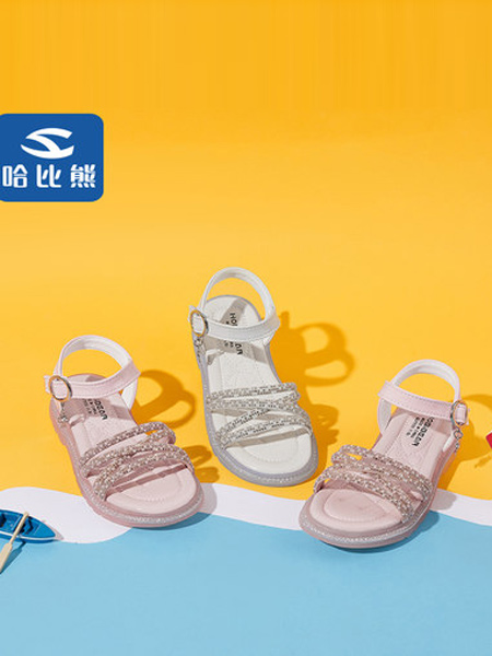 HappyBear哈比熊童鞋品牌2021夏季新款小公主女孩儿童软底中大童鞋子潮