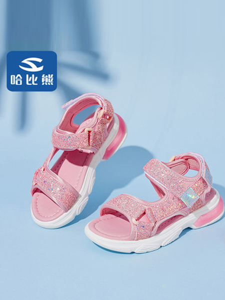 HappyBear哈比熊童鞋品牌2021夏季中大童女孩凉鞋软底防滑