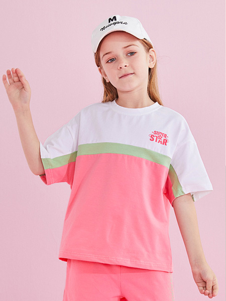 瓢虫之家童装品牌2021夏季薄款短袖洋气运动10岁女孩套装
