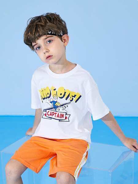 瓢虫之家童装品牌2021夏季短袖宽松运动中大童装宝宝14岁男孩套装