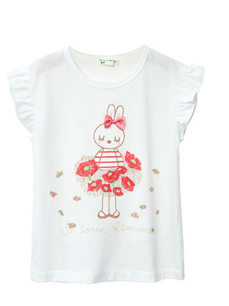 knitplanner童装品牌2021春夏新品日本制时尚卡通纯棉短袖T恤