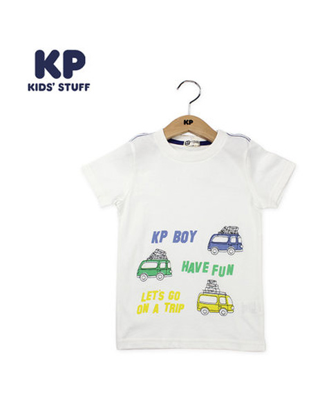 knitplanner童装品牌2021春夏新品休闲可爱舒适圆领T恤上衣