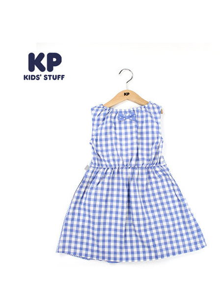 knitplanner童装品牌2021春夏新款时尚格子休闲吊带裙