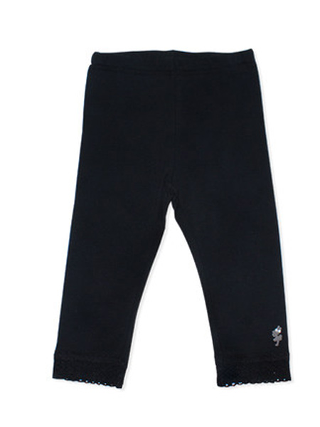 knitplanner童装品牌2021春夏黑色休闲裤