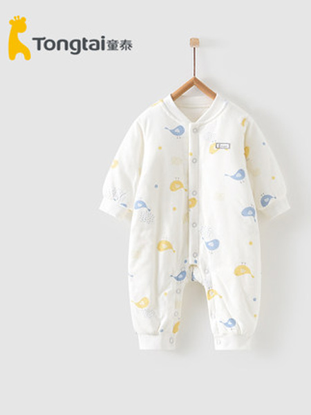 童装品牌2021秋冬1-18个月新生婴儿棉衣男女宝宝衣服夹棉连身衣闭裆哈衣