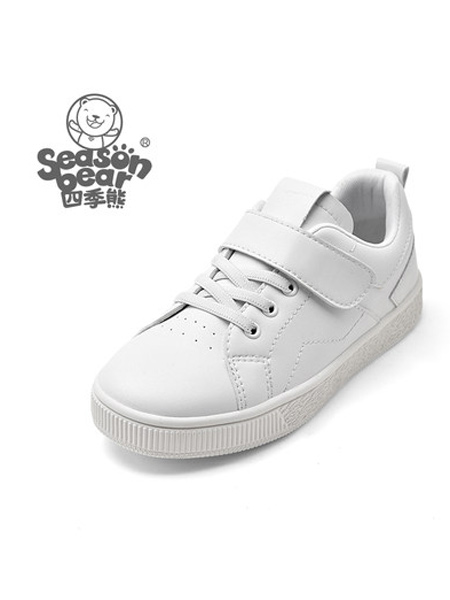 四季熊童鞋品牌2021夏季儿童小白鞋女童韩版板鞋