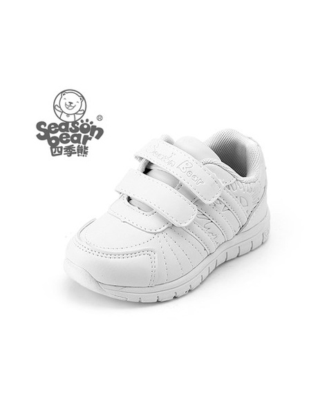 四季熊童鞋品牌2021夏季新款小童白色透气运动鞋防滑耐磨小学生童鞋校园鞋