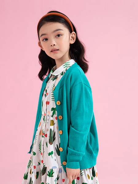 童装品牌2021秋季新款童装针织外套毛衣上衣女童毛衫