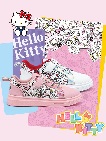 M.M party童鞋品牌2021秋冬凯蒂猫HELLO KITTY潮童板鞋