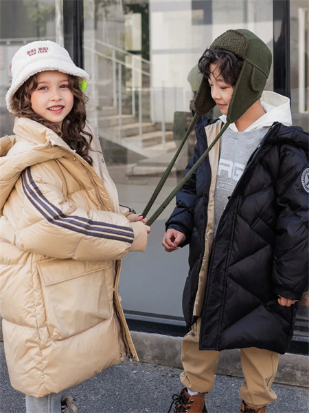 韦氏童装品牌2021冬季薄款纯棉外套