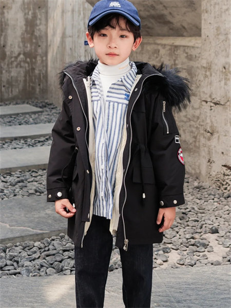 韦氏童装品牌2021冬季羊绒加厚休闲外套