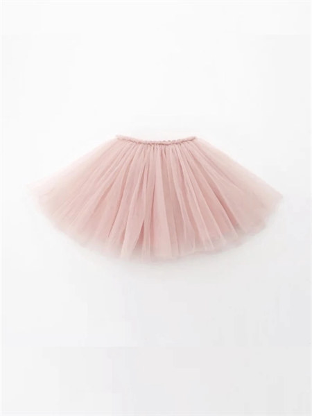 DOLLY BY LE PETIT TOM童装品牌2021夏季甜美纱纱粉色短裙