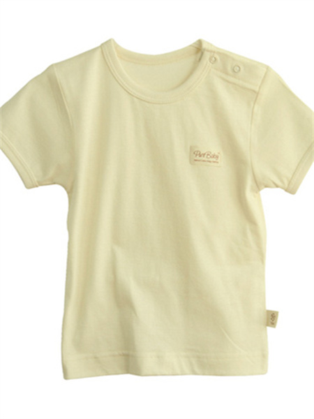 素棉宝贝童装品牌2021春夏本色有机棉婴幼儿短袖T恤