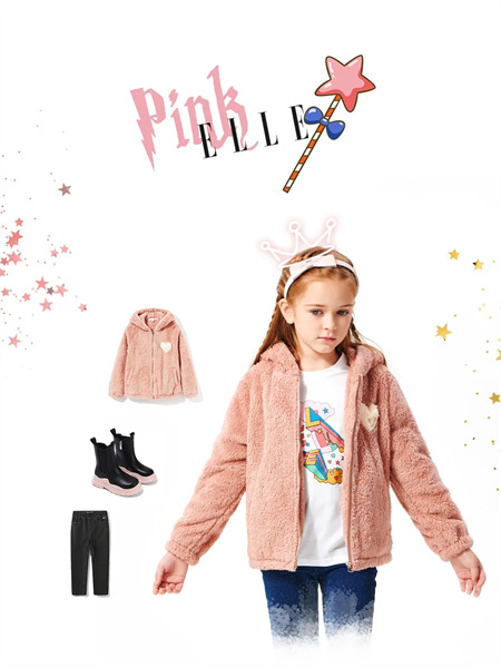 ELLE Kids童装品牌2021秋季羊绒针织外套