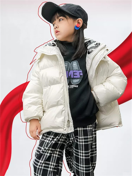浪漫小猪童装品牌2021冬季防水面包羽绒服