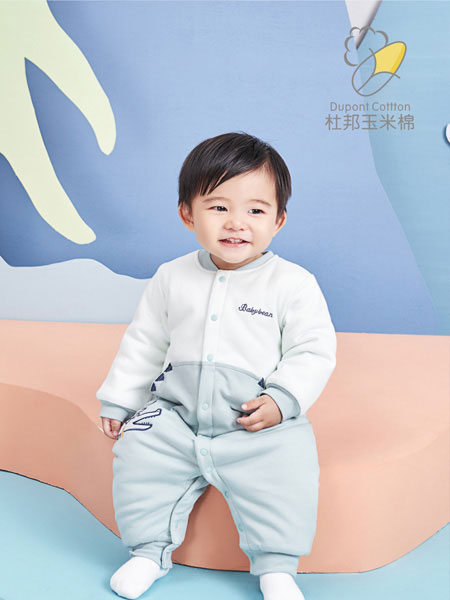babybean親豆童装品牌2021冬季纯棉舒适宝宝连体衣