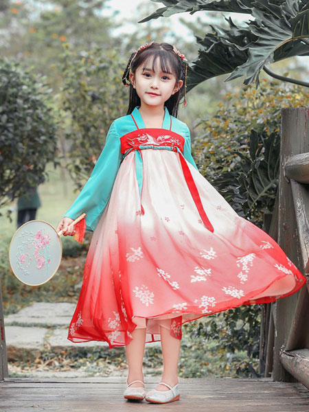 童装品牌新款齐胸襦裙中国风连衣裙