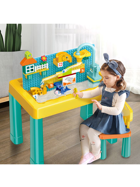 婴童玩具DIY戏水积木桌