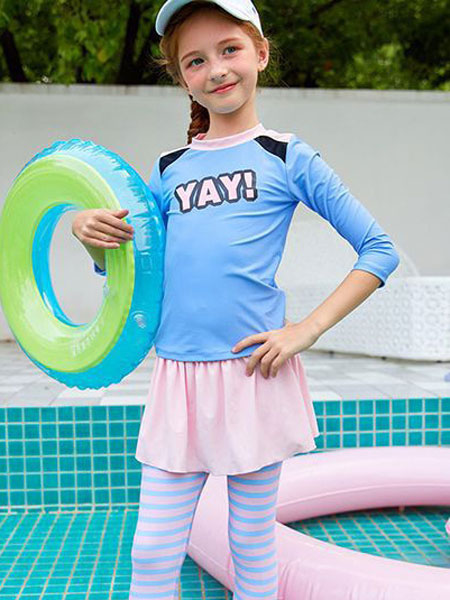 彌悅MEEYOCC童裝品牌純色舒適泳衣