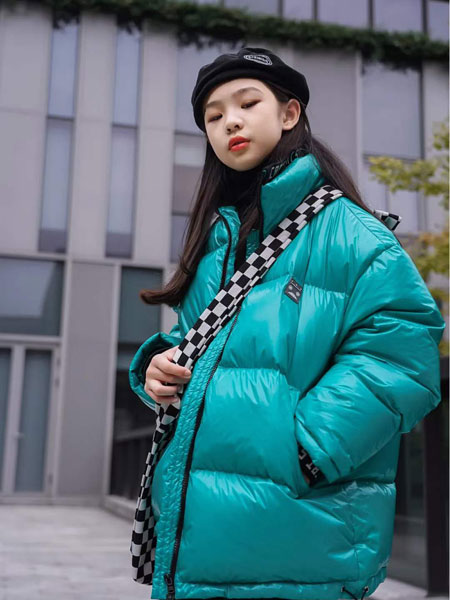 猫王COROLCAT童装品牌2021冬季立领文艺时髦羽绒服