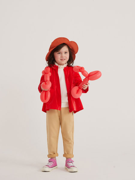 摩米 Mes amis童装品牌2022春夏红色舒适时尚外套