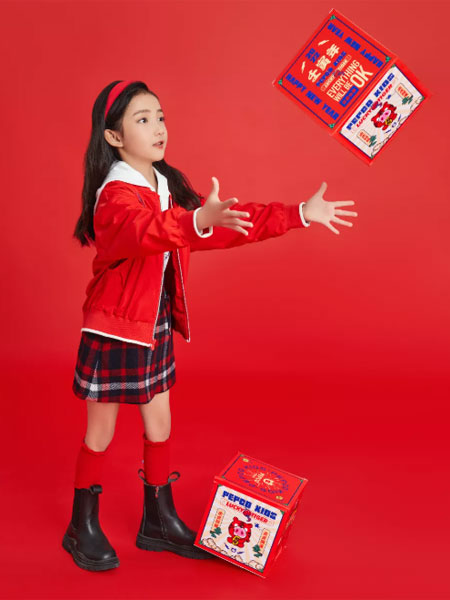 小猪班纳童装品牌2022春夏女童学院风年装新品