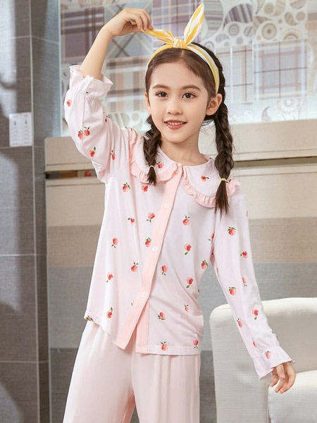 歌贝儿gber童装品牌2022春夏韩版公主复古家居服套装