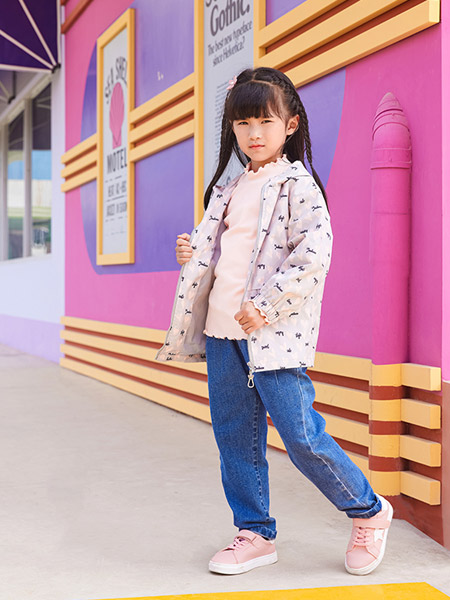 童装品牌2022春夏韩版波点运动复古潮童休闲外套