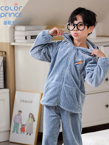 童装品牌2022春夏韩版运动复古潮童家居服套装