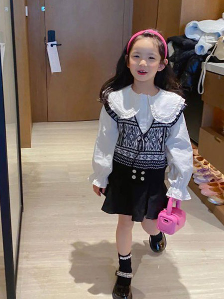 童装品牌2022春夏韩版公主学院复古气质款套装
