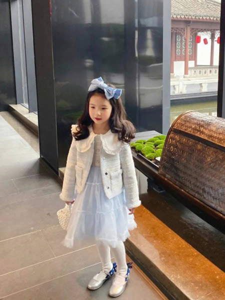 宝贝小象童装品牌2022春夏韩版公主学院复古公主裙套装