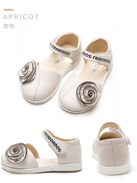 哈贝多童鞋品牌2022春夏白色日系设计感玫瑰字母潮流网红爆款公主学院森系凉鞋