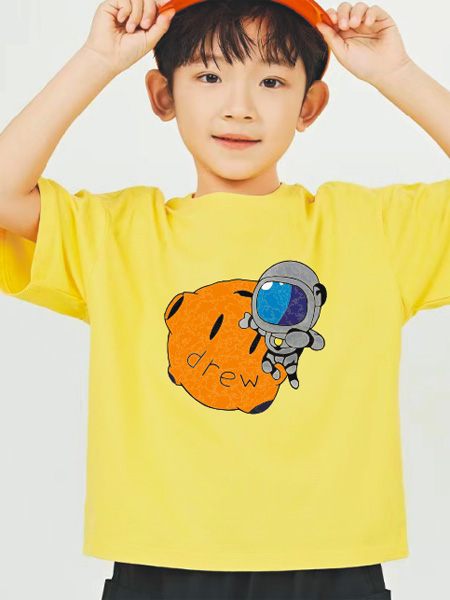 123童装童装品牌2022夏季韩版弹力休闲运动T恤